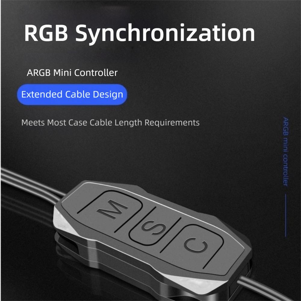 SATA Power RGB Hub 5V 3Pin Mini Controller Adapter Cable Lighting Controller Hub For Computer Case