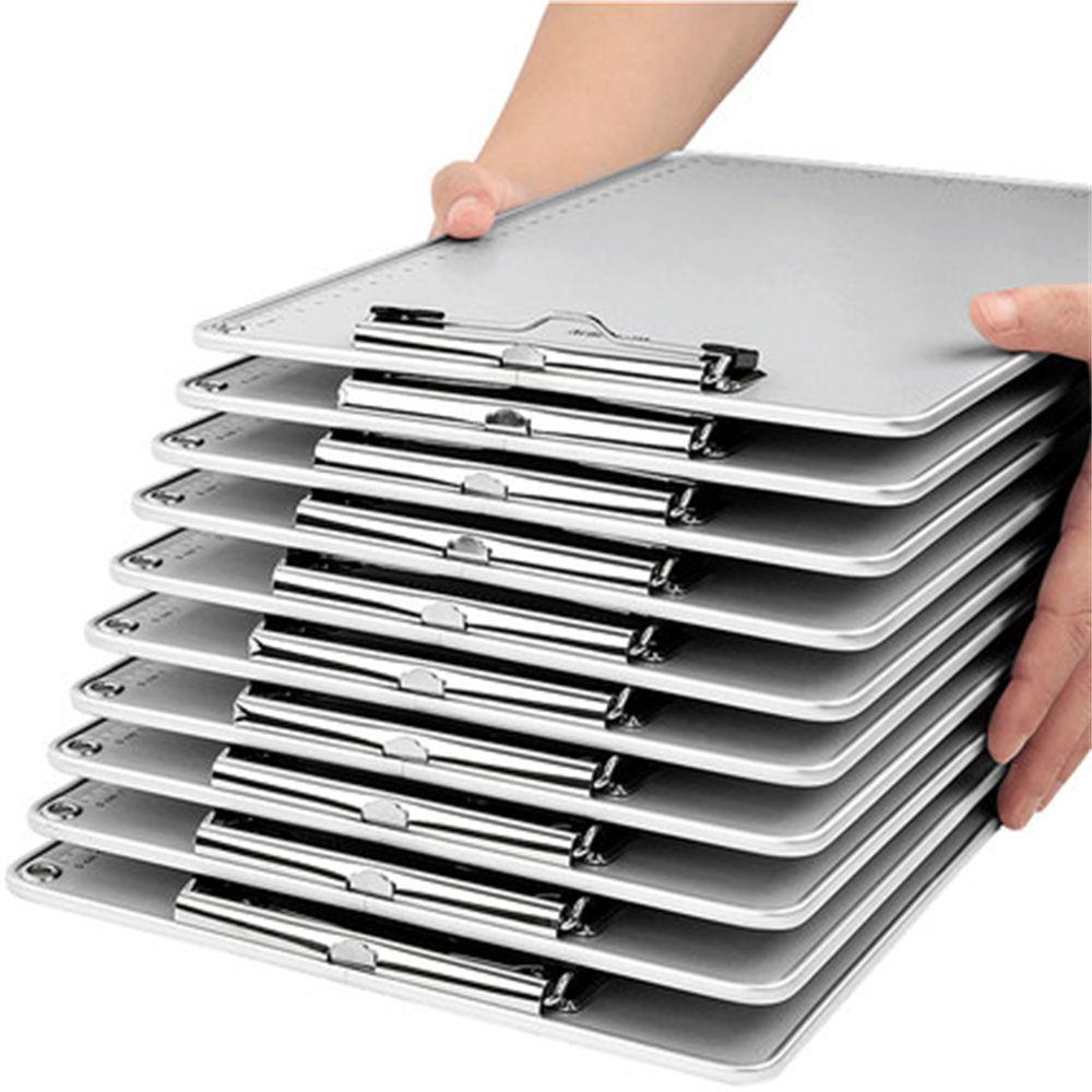 Paper Ticket Storage Aluminum Zinc Zinc Alloy A4 Document Holder Clipboard Writing Board Clip Writing Pads
