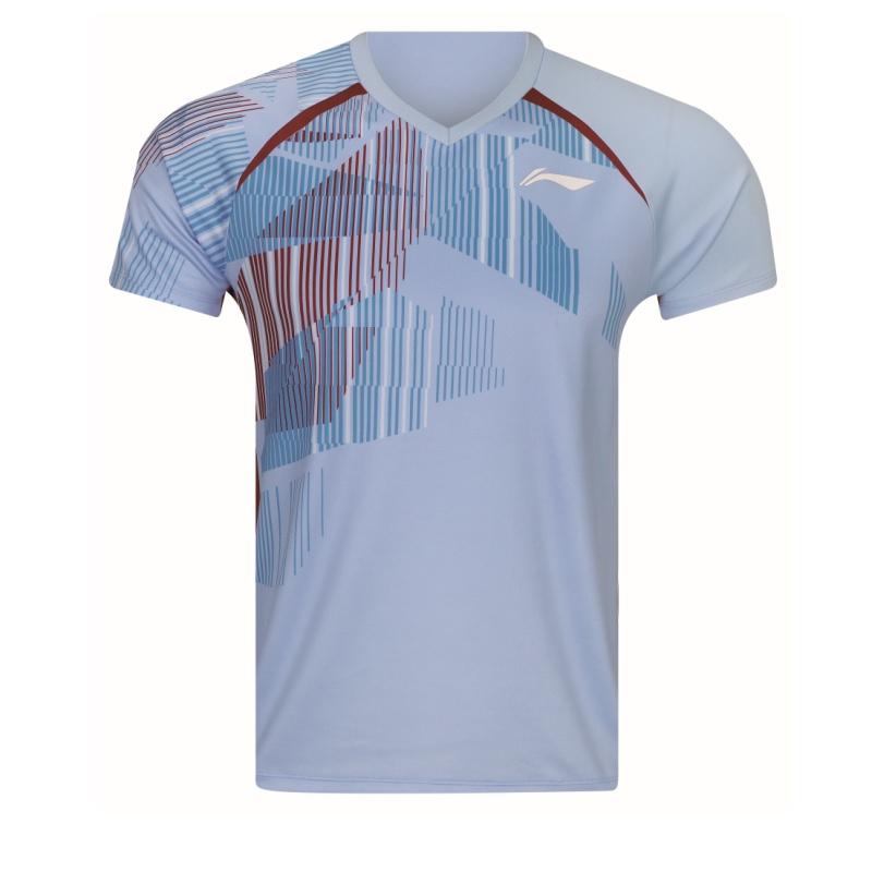 Li Ning Badminton Collection Badminton Jersey Unisex Pinwheels Blue AAYW055-3 2XL