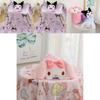 My Melody Cartoon Coral Fleece Travel Blanket With Soft Plush For Kids And Students