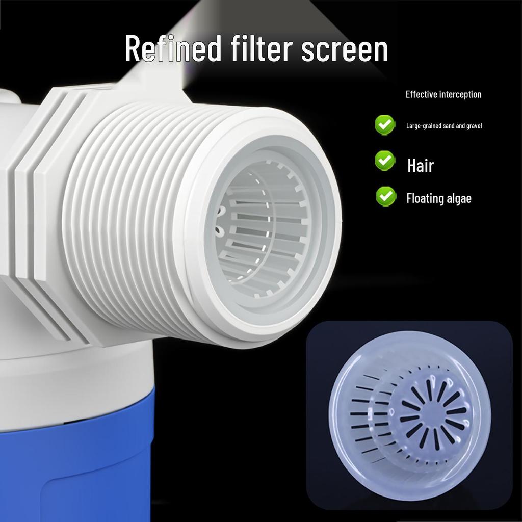 Automatic High Flow Water Tank Control Valve with Self-Stopping Feature and Plastic Float Valve