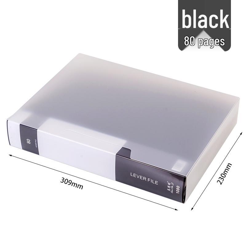 A4 Transparent Sheet Music Binder with 60/100 Pockets - Multi-Layer Loose-Leaf Folder for Students