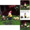 European Style Resin Garden Ornament Dwarf And Animal Miniature For Home Decor