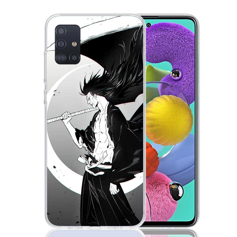 Zaraki Kenpachi Bleach Phone Case For Samsung Galaxy A52 A32 A22 A12 A02S A50S A30S A51 A31 AA71 Note 20 Ultra 10 S10 Plus Galax
