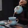 Hongyu Ruzhou Kiln 10-Piece Ceramic Tea Set