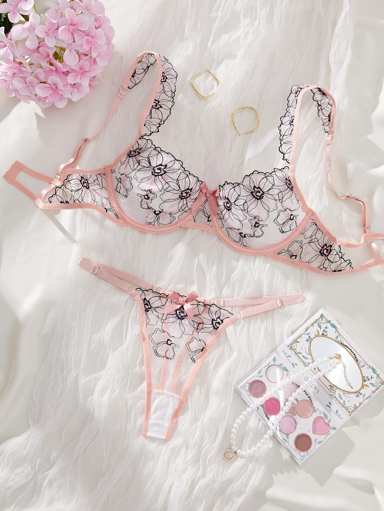 Высококачественное взрывное европейское и американское сексуальное эротическое нижнее белье, комплект из двух предметов, сексуальное S розовый