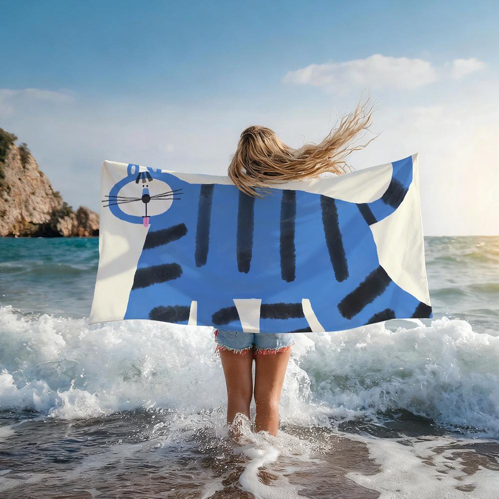 Animale Nordico Minimalista Asciugamano Doccia Sauna Viaggio Spa Asciugatura Rapida Accessori Palestra Morbido Grande Asciugamani da Spiaggia