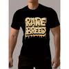 RARE BREED Graffiti-Stil Schickes Herren T-Shirt mit Rundhalsausschnitt und kurzen Ärmeln - Sommer-Mode T-Shirt für Alltag und Fitness