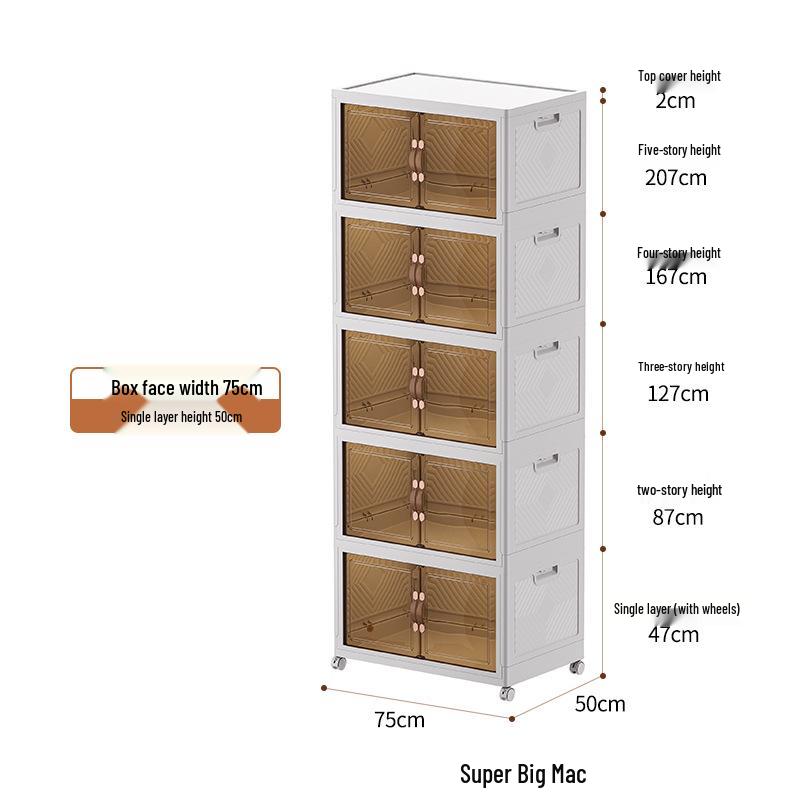 High-End Multi-Layer Storage Cabinet for Living Room and Kids' Room
