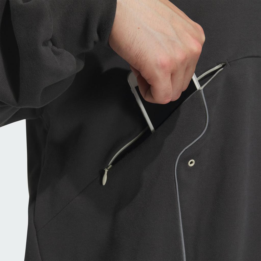 Adidas FW24 FUSTL P HOODY Jackets & Coats Men's Gray JM6155