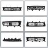 Precise Central Console Air Conditioning Vent Grill Outlet Panel Cover For-Bmw 5 Series F10 F11 F18 64229209136 Lhd