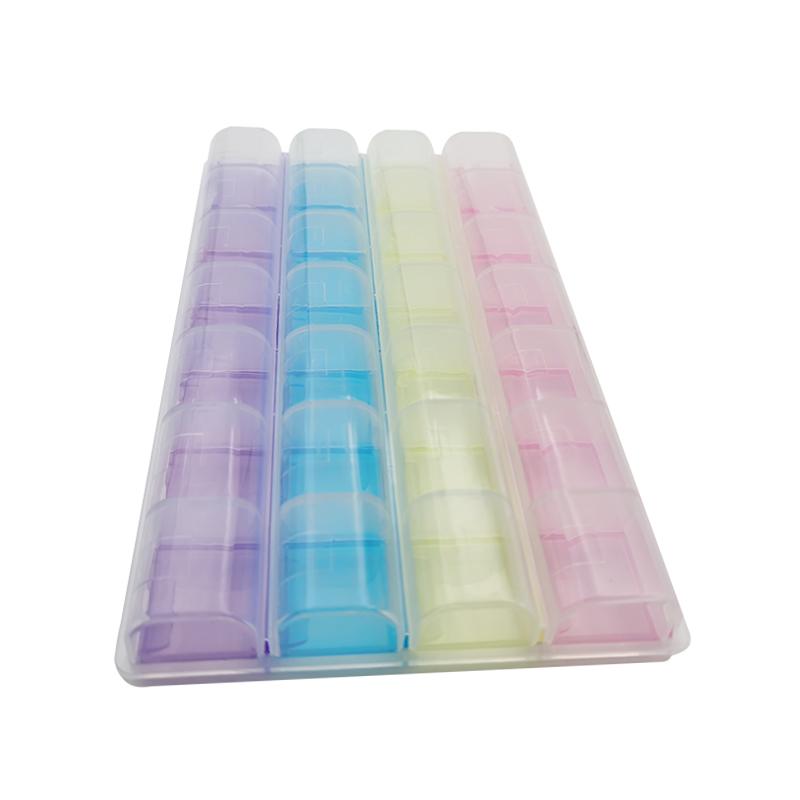 

28 Grid Dental Storange Box with Individual Transparent Cover Materials Brackets with Ring Buccal Tube Storage Box