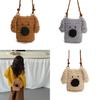 Preschool Kids Plush Dogshoulder Bag Crafted From Soft Polyester For Daily Use