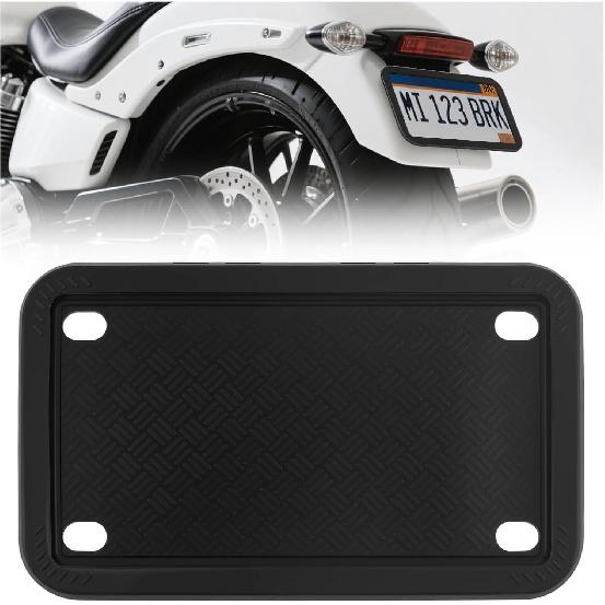 2Set Silicone License Plate Frame Kit,Universal Rattle-Proof Front License Plate Holder with Mounting Hardware,Car Plate Frame for License Plate чёрный
