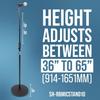 Shure by Gator SH-RBMICSTAND10 Microphone Stand, Straight Type, Vibration-Dampening 10" Round Base