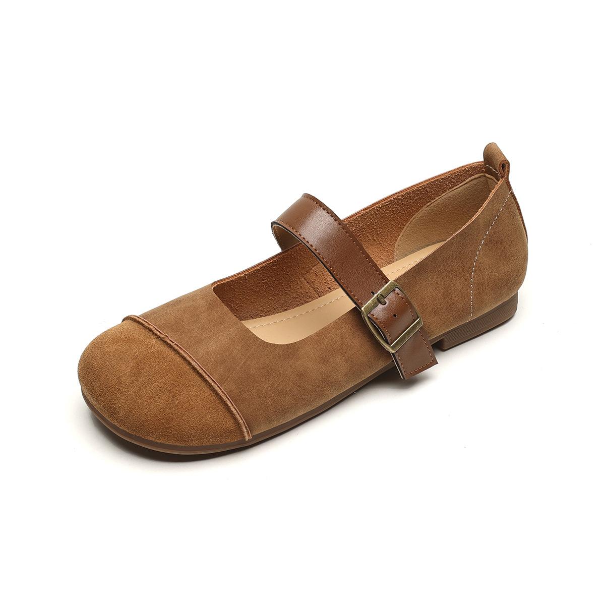 

Женские туфли на плоской подошве 43 коричневый