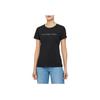 Calvin Klein Comfortable Round Neck Pullover Short Sleeve T-Shirt Women Tops Black J223860-BEH