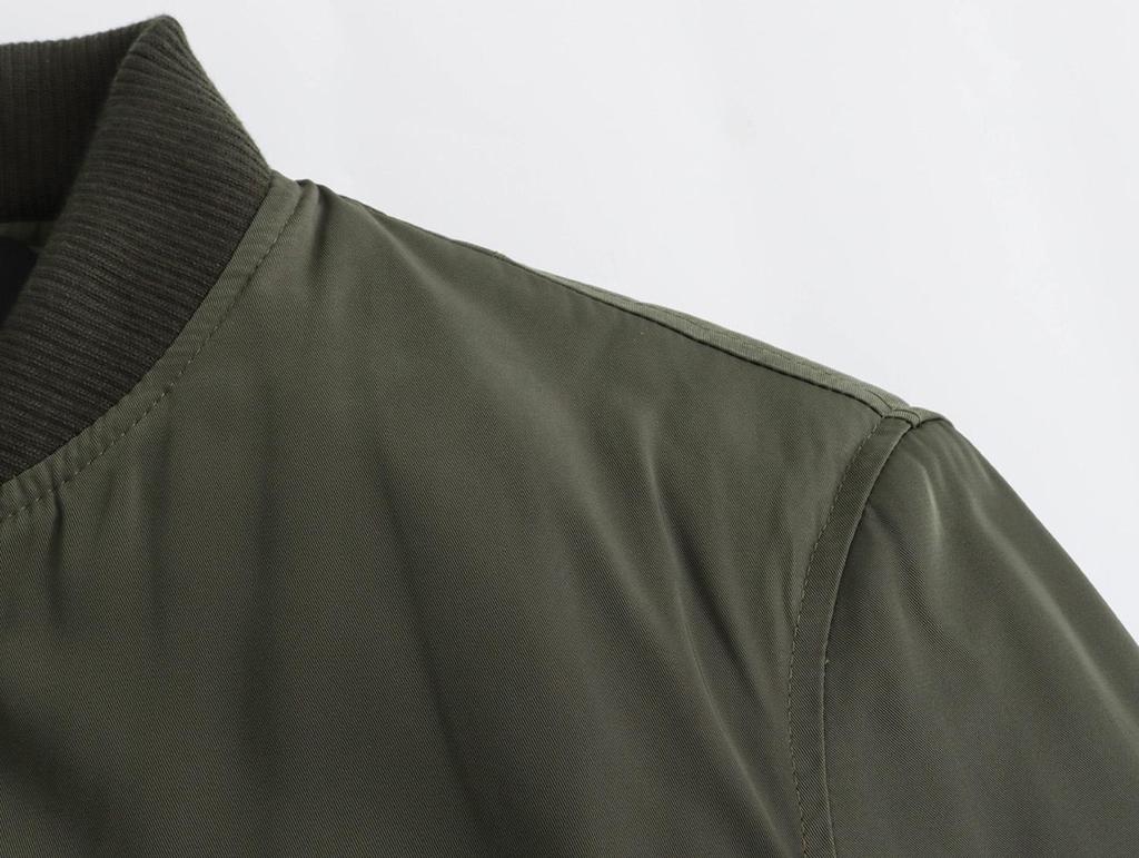 2024 Autumn European & American Style Women's Short Bomber Jacket