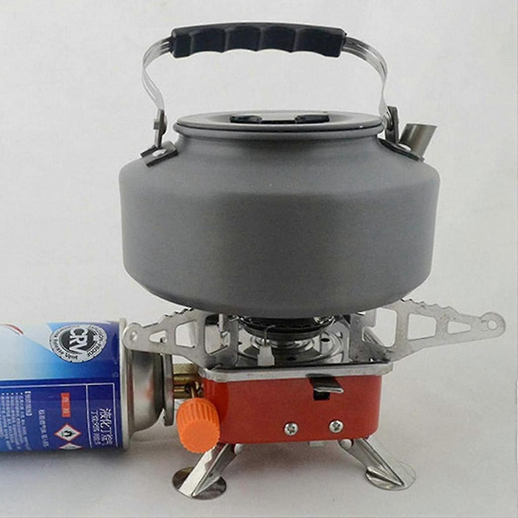Camping Gas Stove - Mini Portable Outdoor Folding Metal Oven, Oven Adapter And Carrying Case