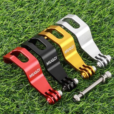 Portable Aluminum Alloy Bicycle Front Light Mount Bracket Adjustable Folding Bike Fork Holder for Brompton and Other Bikes