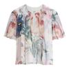 Womens/Ladies Sheer Fabric Angel Sleeve Blouse
