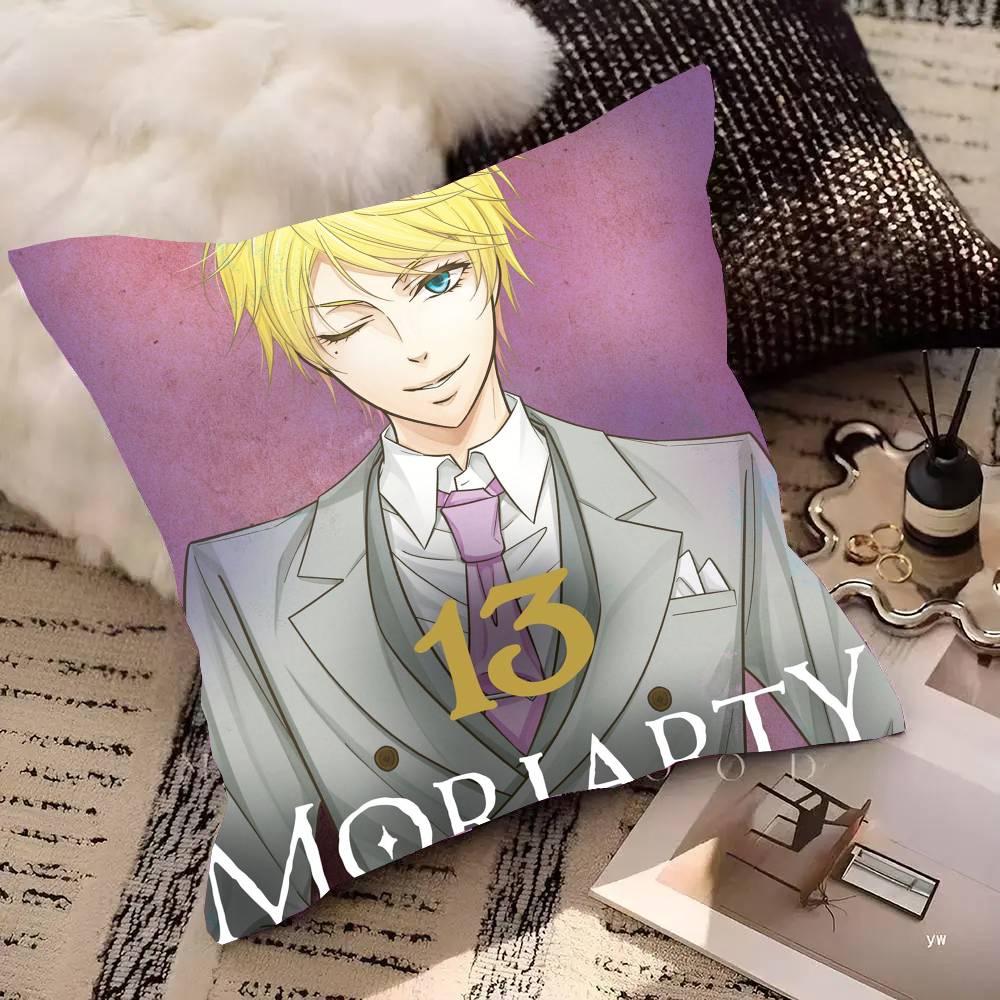 Anime M-Moriarty The Patriot Pillow Case Fashion Square Pillowcase Bedroom Sofa Room Ins Decoration Leisure