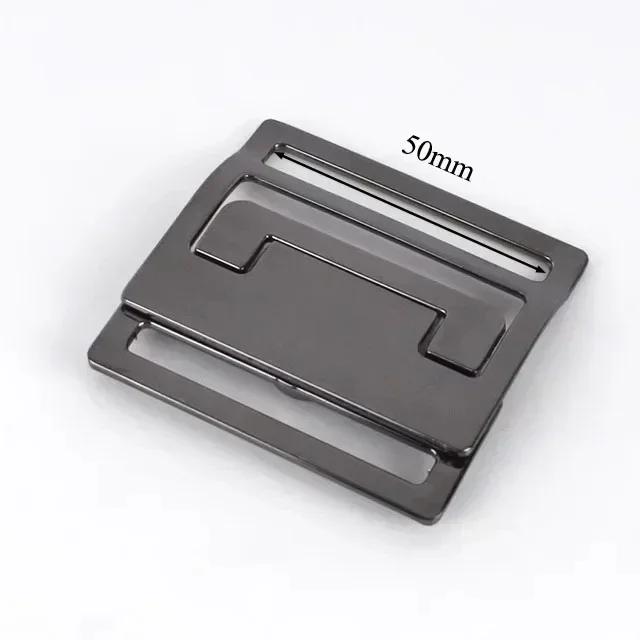 Meetee 1/2/4/5Pcs 30-60mm Metal Waist Belt Buckle Ribbon Band Adjust Clasp Coat Down Jacket Belts Decor Hook Buckles Accessories