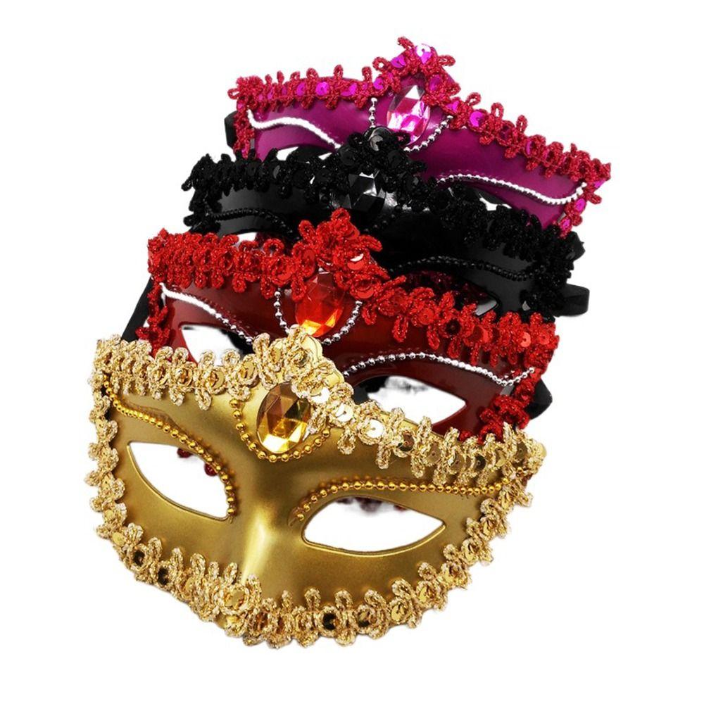 Face Mask Eye Mask  Halloween Supply Party Supplies Lace Masquerade Venice Mask Dance Masks