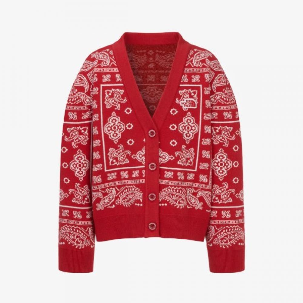 The North Face Kids Paisley Cardigan Red Nj5sr53t
