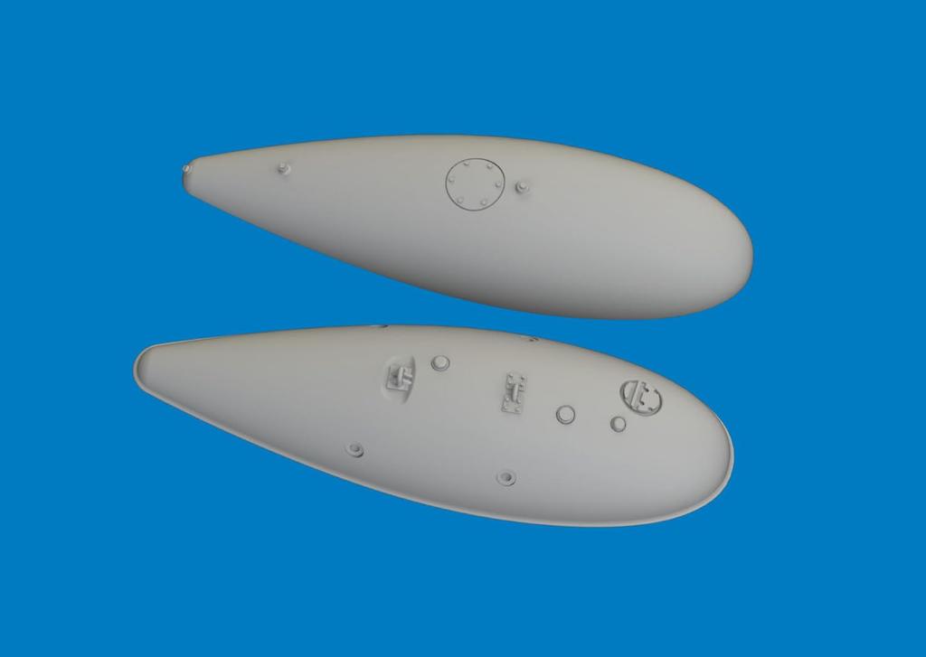 Eduard 1/48 75 Gallon Drop Tank for Brassin P-40 (1 Piece) Plastic Model Kit Parts EDU6481084 (Airplane)