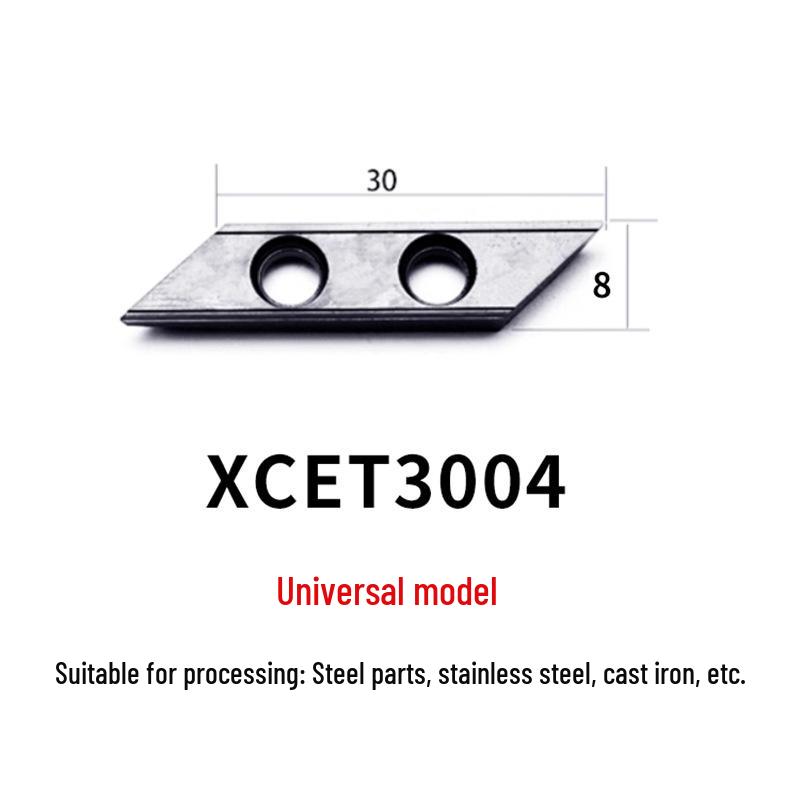 Long-Edge Dovetail Cutter Holder for XCET3004 Milling: 55°, 60°, 75° V-Groove & Disc Bottom Cleaning