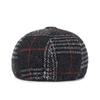 Vintage Plaid Newsboy Hat - Stylish Color Block Design, Ultra-Lightweight, Classic Berets & Painter Cap Style - Rich Brown, Unisex for Women & Men
