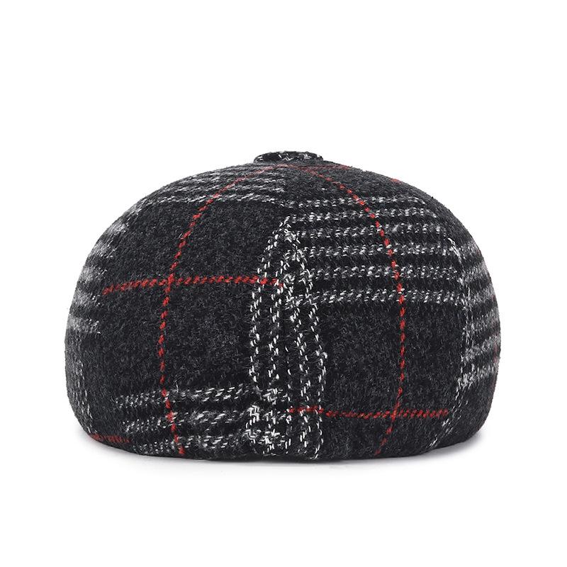Vintage Plaid Newsboy Hat - Stylish Color Block Design, Ultra-Lightweight, Classic Berets & Painter Cap Style - Rich Brown, Unisex for Women & Men