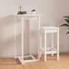 822178 vidaXL Table de bar Blanc 60x60x110 cm Bois massif de pin