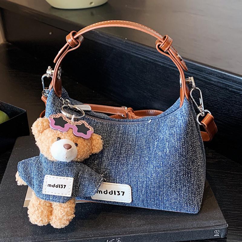 IELGY Ladies Messenger Bag Denim Fashionable All-Match Can Be Carried In Hand