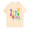 Children's Printed Short Sleeved Round Neck Casual Comfortable Loose Lightweight Top