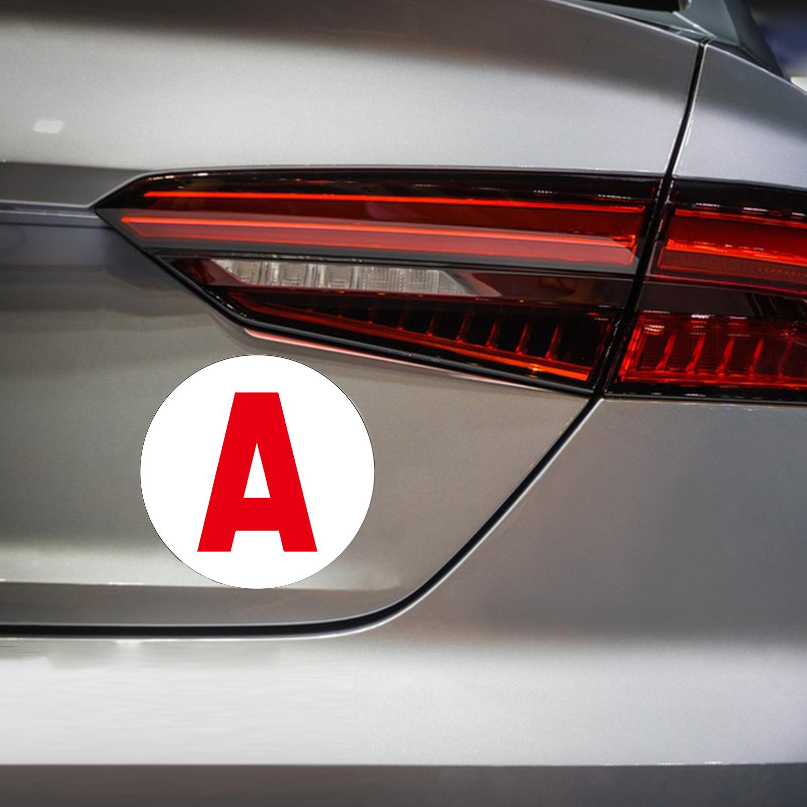 

New Driver Magnet French Letter A Learner Driver Sign For Car Removable Bumper Automotive Decal For Teens Adults Student Driving CN
