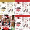 Graduation Photo Booth Props Set With 26pcs Paper Handheld Frames For Party Decorations