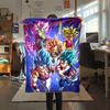 1 ks Flanelová deka s potiskem Dragon Ball Super, Vysoce kvalitní, Pro všechna roční období, Domácí dekorace, Teplo a pohodlí, Perfektní jako vánoční dárky