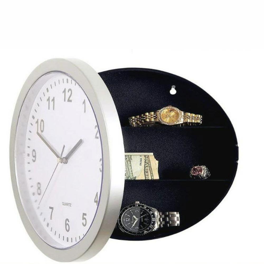 Round Hidden Safe Vintage Secret Storage Box Cash Safes Wall Clock Safety Box  Home
