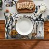 Ghost Pumpkins Tree Dog Boo Halloween Placemats Set of 6, 12x18 Inch Seasonal Fall Holiday Table Mats for Party Kitchen Dining Decoration