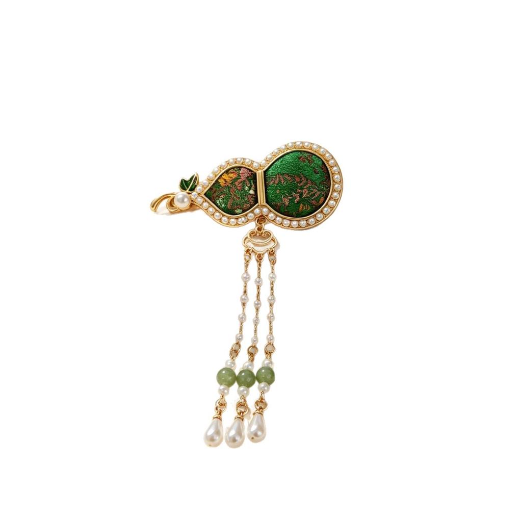 Elegant Song Brocade Hair Clip - Handmade Chinese Style Hair Accessory for Hanfu & Qipao