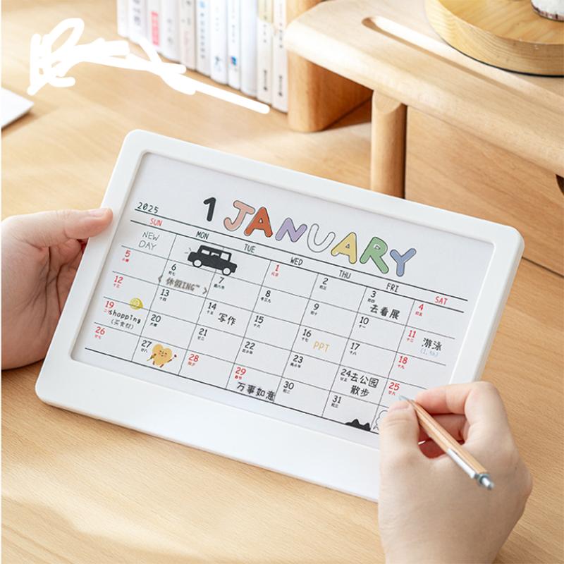 Desk Calendar Decoration, 2026 Cute Doodle Cute Plan Notebook, Student Desktop Calendar, Creative Decoration