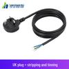 UK BS Plug C13 Fused Power Cable with Hong Kong Figure-8 Tail