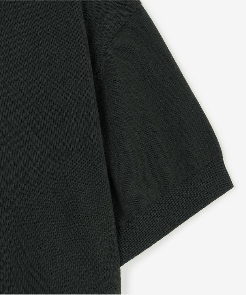 Tienjiti Hard Twist Washable Polo Knit (Grey) Tnsw6E201G2