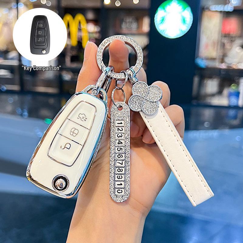 High-Grade Protective Key Shell for Ford Focus, Escort, and Kuga - Unisex