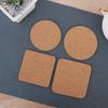 6Pcs Natural Round Wooden Non-slip Slice Cup Mat Coaster Tea Coffee Mug Drinks Holder for DIY Tableware Decor Durable Pad