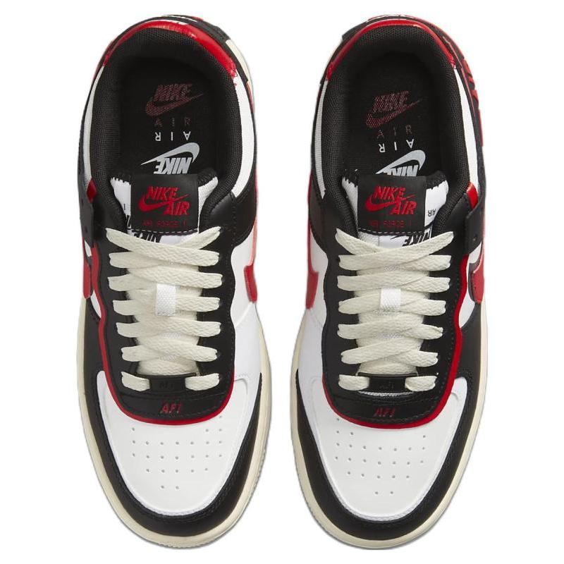 Nike Air Force 1 Low Shadow Summit White University Red Black Women's Sneakers DR7883-102