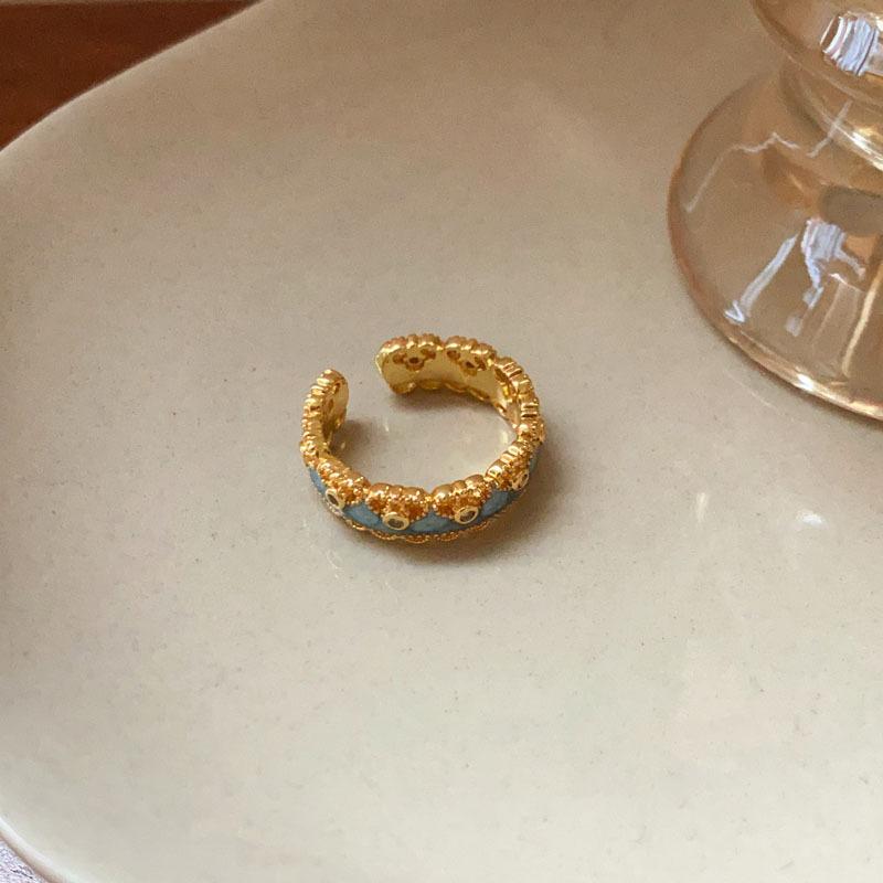 

Кольцо с открытием в виде капающего масла и тыквенного кружева, темперамент в национальном стиле, ощущение продвинутости, кольцо на указательный палец, универсальные нишевые украшения в стиле легкой роскоши