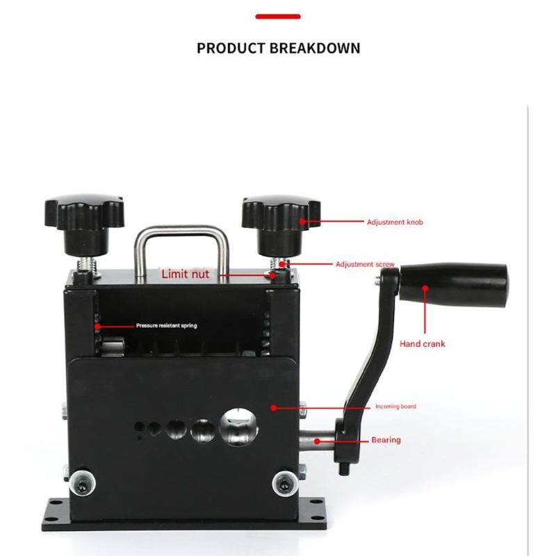 Wire Stripper Featuring Automatic Mode Hand Crank Function with 6 Hole Input for Household DIY Cable Stripping Tool